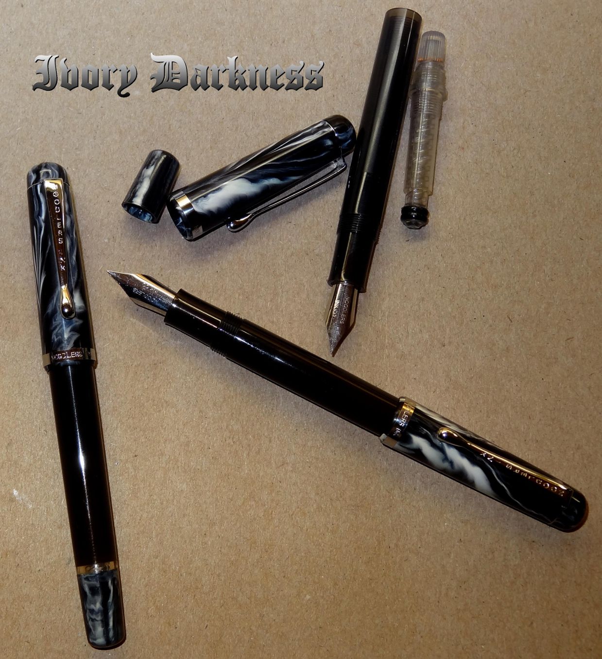 Noodler's Ink® Ivory Darkness Konrad Flex Nib Fountain Pen